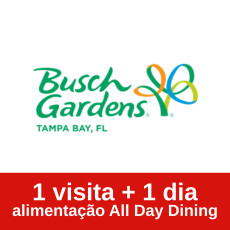 Busch Gardens Tampa Single Day + All day Dining